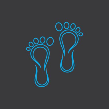 foot Logo Şablonu vektör illüstrasyon tasarımı