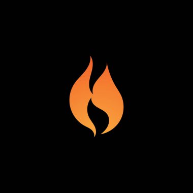 Ateş vektörü çizim şablonunu ateşle