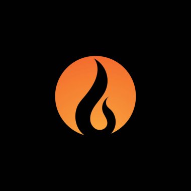 Ateş vektörü çizim şablonunu ateşle