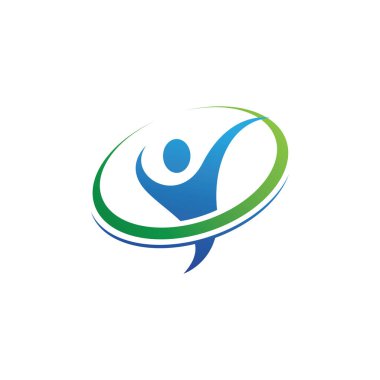 Sağlıklı Yaşam Logosu şablon vektör simgesi