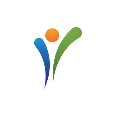 Sağlıklı Yaşam Logosu şablon vektör simgesi