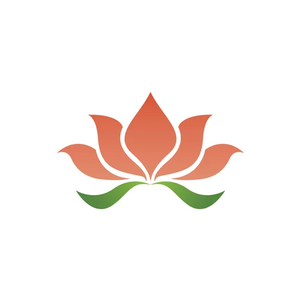 Kecantikan Vektor Bunga Teratai Desain Logo Ikon Templat - Stok Vektor