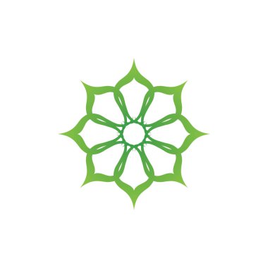 çiçek vektör tasarım şablonu çizimi