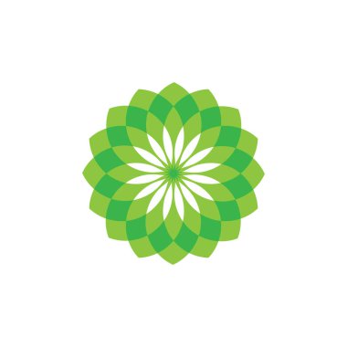 çiçek vektör tasarım şablonu çizimi