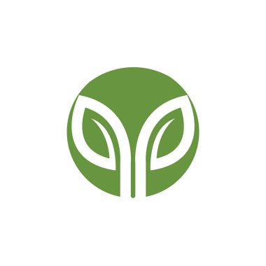  yeşil ağaç yaprağı ekoloji doğa logo element vektörü