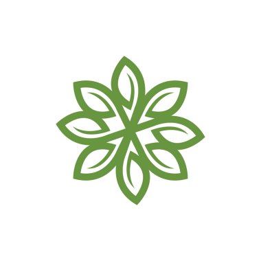  yeşil ağaç yaprağı ekoloji doğa logo element vektörü