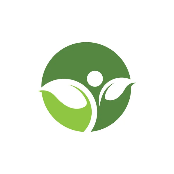 Zielone Drzewo Liście Ekologia Natura Logo Element Wektor — Wektor stockowy