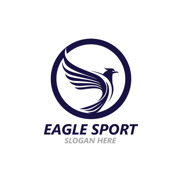 Eagle Wing Logo Design Vektor Bild — Stock vektor