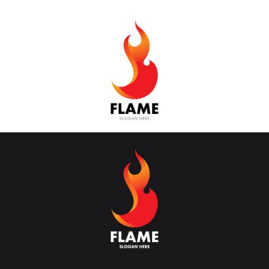 Ateş vektörü çizim şablonunu ateşle