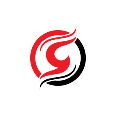 S logosu ve sembol vektör grafik şablonu