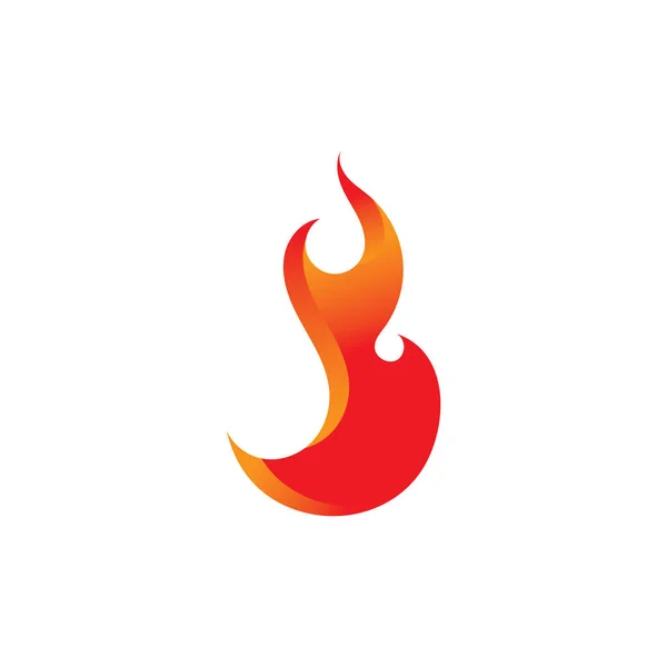 火災ロゴベクトルイラストデザインテンプレート — ストックベクタ