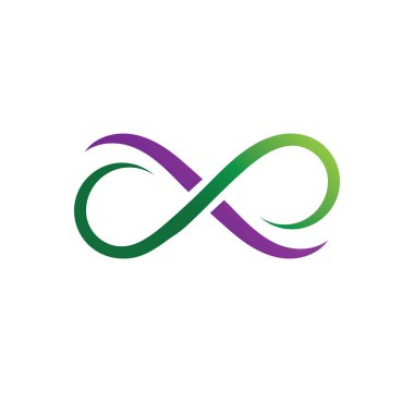Sonsuzluk Tasarımı Vektör Simgesi Logo şablonu tasarımı