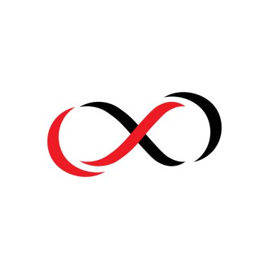 Sonsuzluk Tasarımı Vektör Simgesi Logo şablonu tasarımı