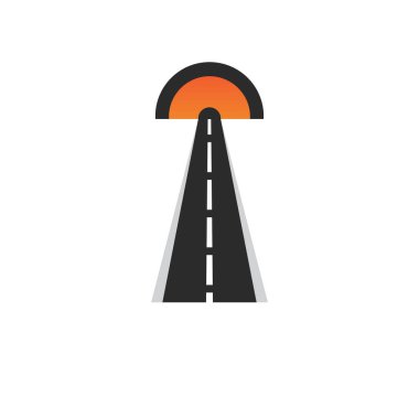 yol logosu ve sembol şablonu