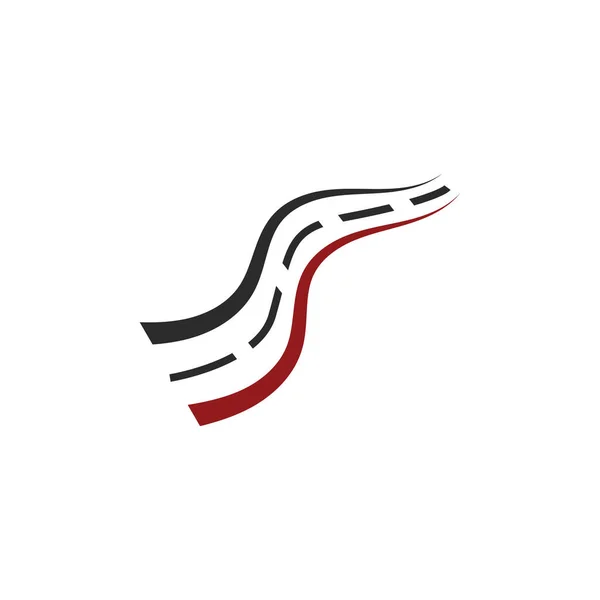 Road Logo Symbol Template — Stock Vector