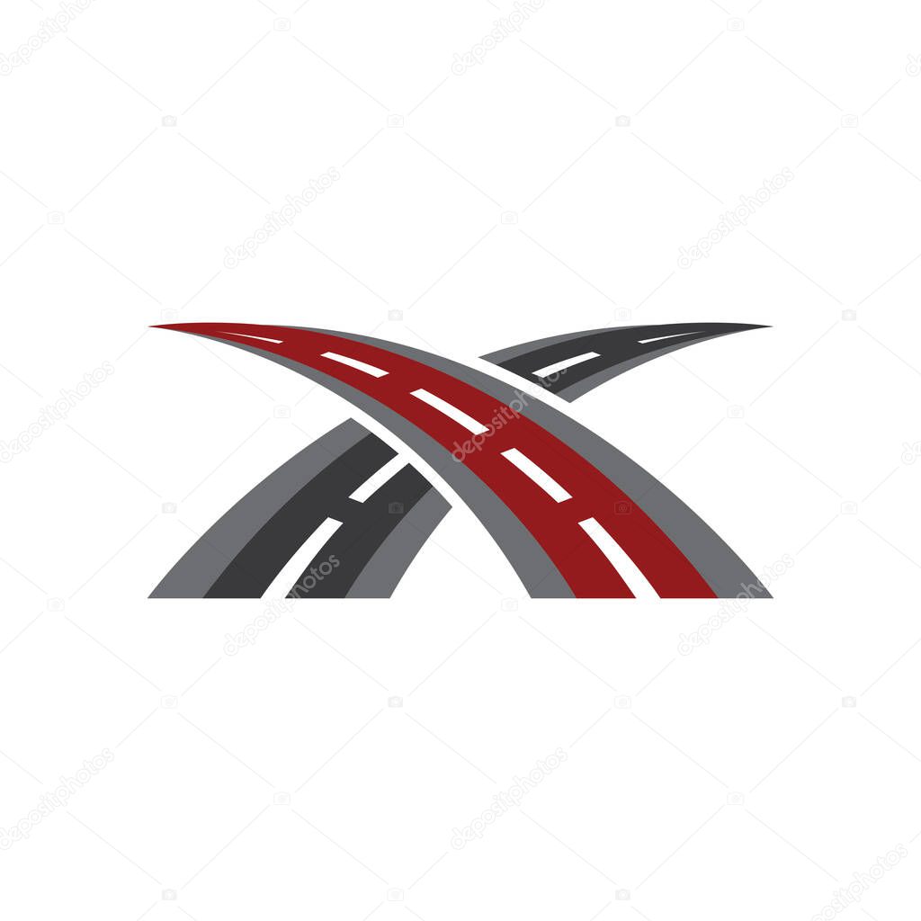 Road logo and symbol template