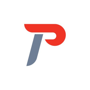 p logosu ve sembol vektör şablonu resmi