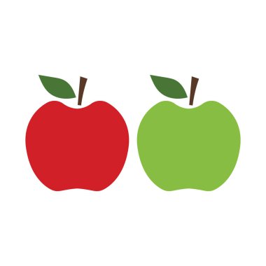 Apple vektör çizim simgesi logo şablonu