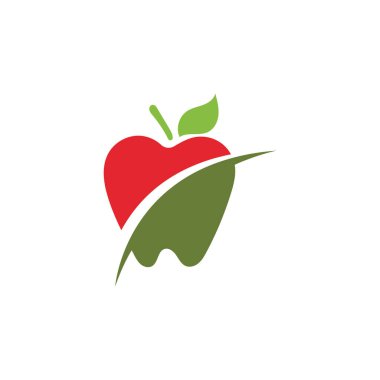 Apple vektör çizim simgesi logo şablonu