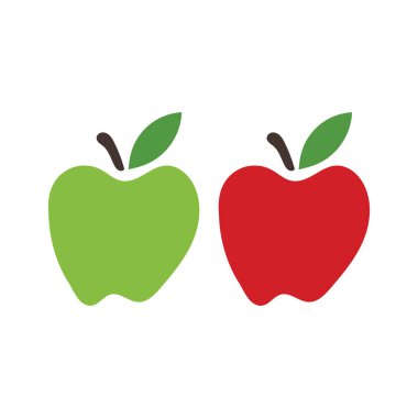 Apple vektör çizim simgesi logo şablonu