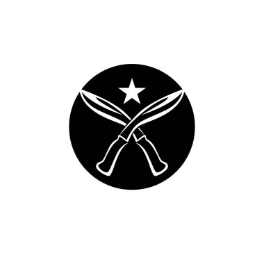 Bıçak ordu vektör logosu ve sembolü