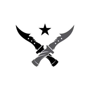 Bıçak ordu vektör logosu ve sembolü