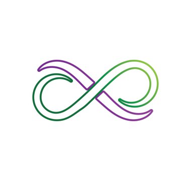 Sonsuzluk Tasarımı Vektör Simgesi Logo şablonu tasarımı