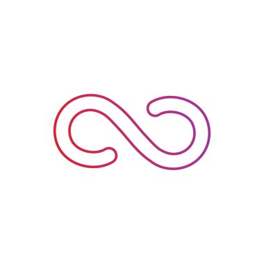 Sonsuzluk Tasarımı Vektör Simgesi Logo şablonu tasarımı