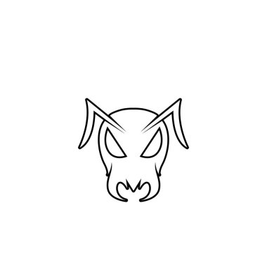 Karınca Logosu vektör illüstrasyon tasarımı