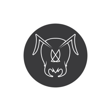 Karınca Logosu vektör illüstrasyon tasarımı