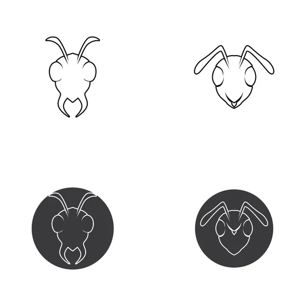 Ant Logo Szablon Wektor Ilustracji Projekt — Wektor stockowy