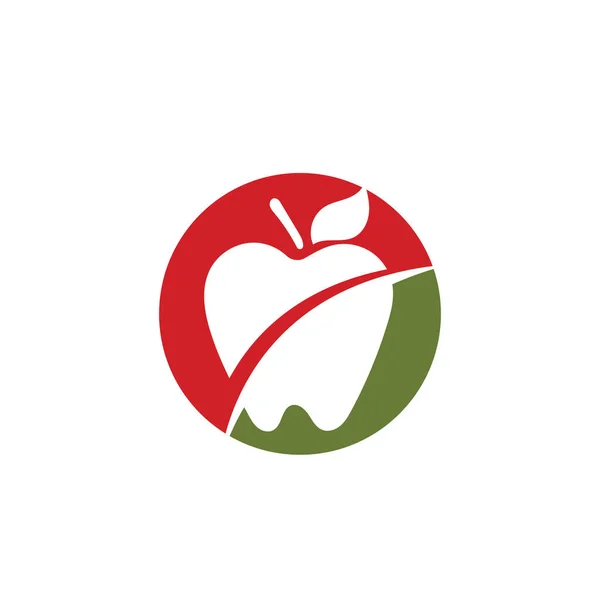 Apple Vector Ilustración Diseño Icono Logotipo Plantilla — Vector de stock