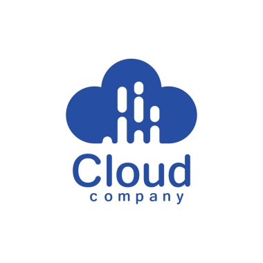 Bulut logo vektör resimleme tasarımı