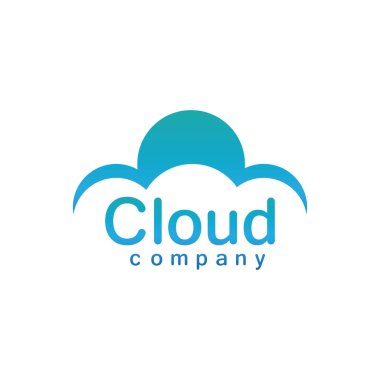 Bulut logo vektör resimleme tasarımı