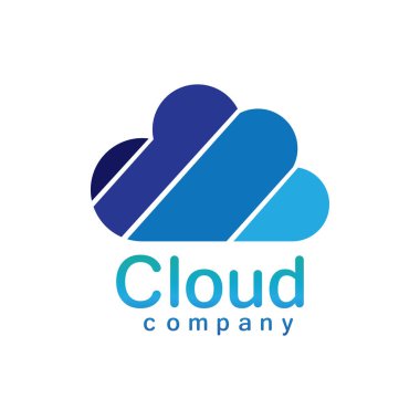 Bulut logo vektör resimleme tasarımı