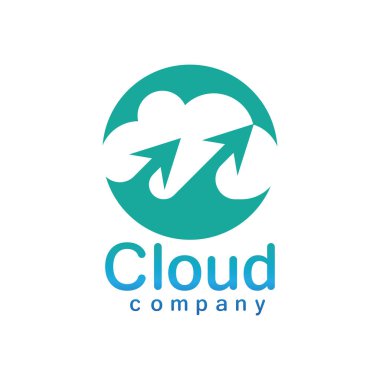 Bulut logo vektör resimleme tasarımı
