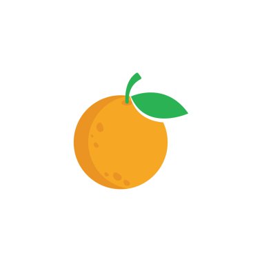 Turuncu logo tasarımı Vektör simgesi çizimi