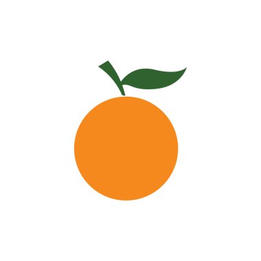 Turuncu logo tasarımı Vektör simgesi çizimi