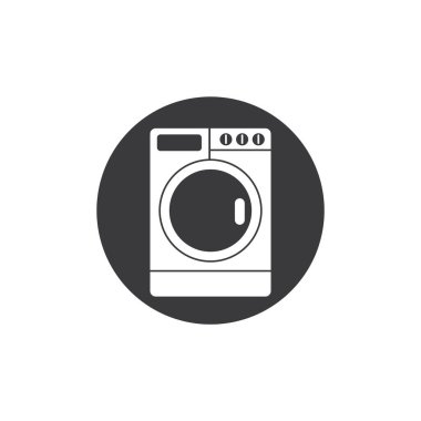 MAKİNE Yıkama Çamaşırları İkona VECTOR