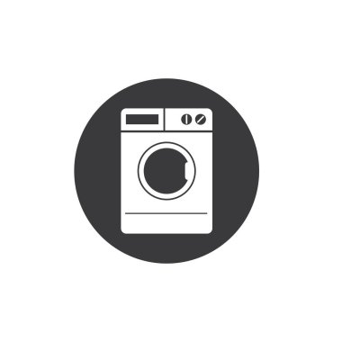 MAKİNE Yıkama Çamaşırları İkona VECTOR