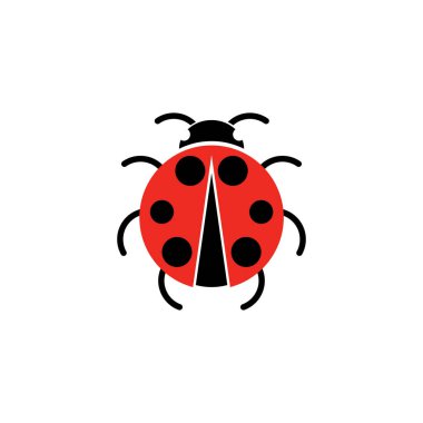 ladybird animal  vector logo symbol template icon clipart
