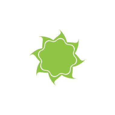 Yeşil ağaç yaprağı ekoloji doğa elementi vektörü logoları