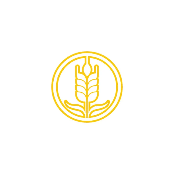 Agriculture Wheat Vector Icon Design — Stock Vector