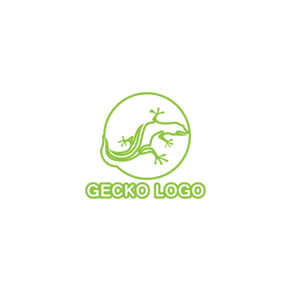 Ящірка Chameleon Gecko Silhouette Black Vector — стоковий вектор