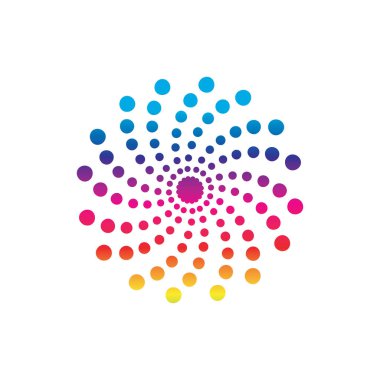 vortex vektör illüstrasyon simgesi Logo Şablonu tasarımı