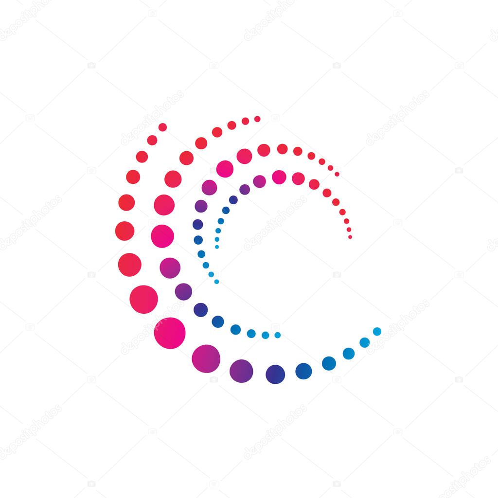 Vortex vector illustration icon Logo Template design