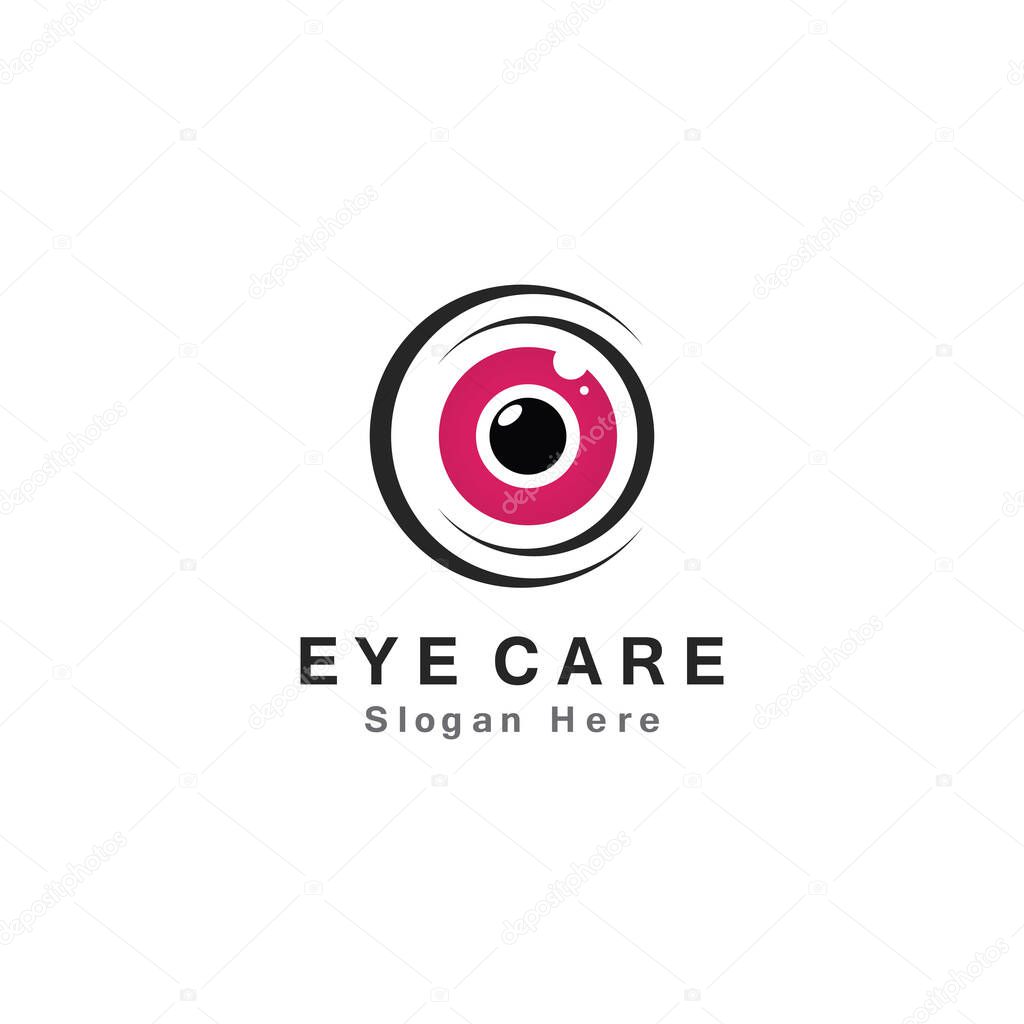 Eye Care vector logo design