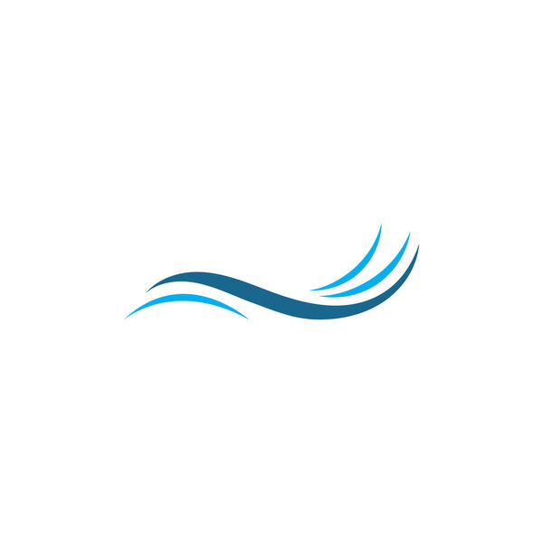 Water wave icon vector illustration design logo