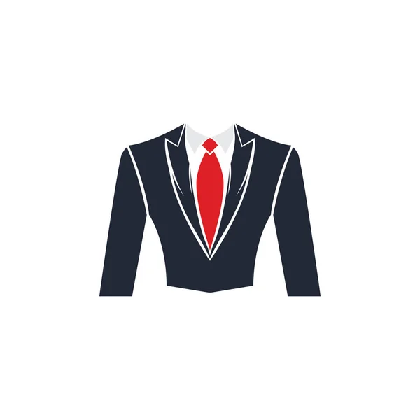 Vector Coat Tie Business — Stock Vector