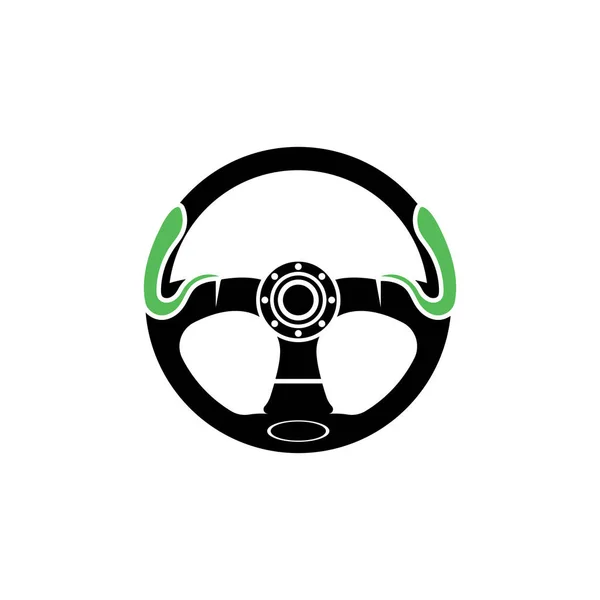 Logo Gambar Vektor Roda Kemudi - Stok Vektor